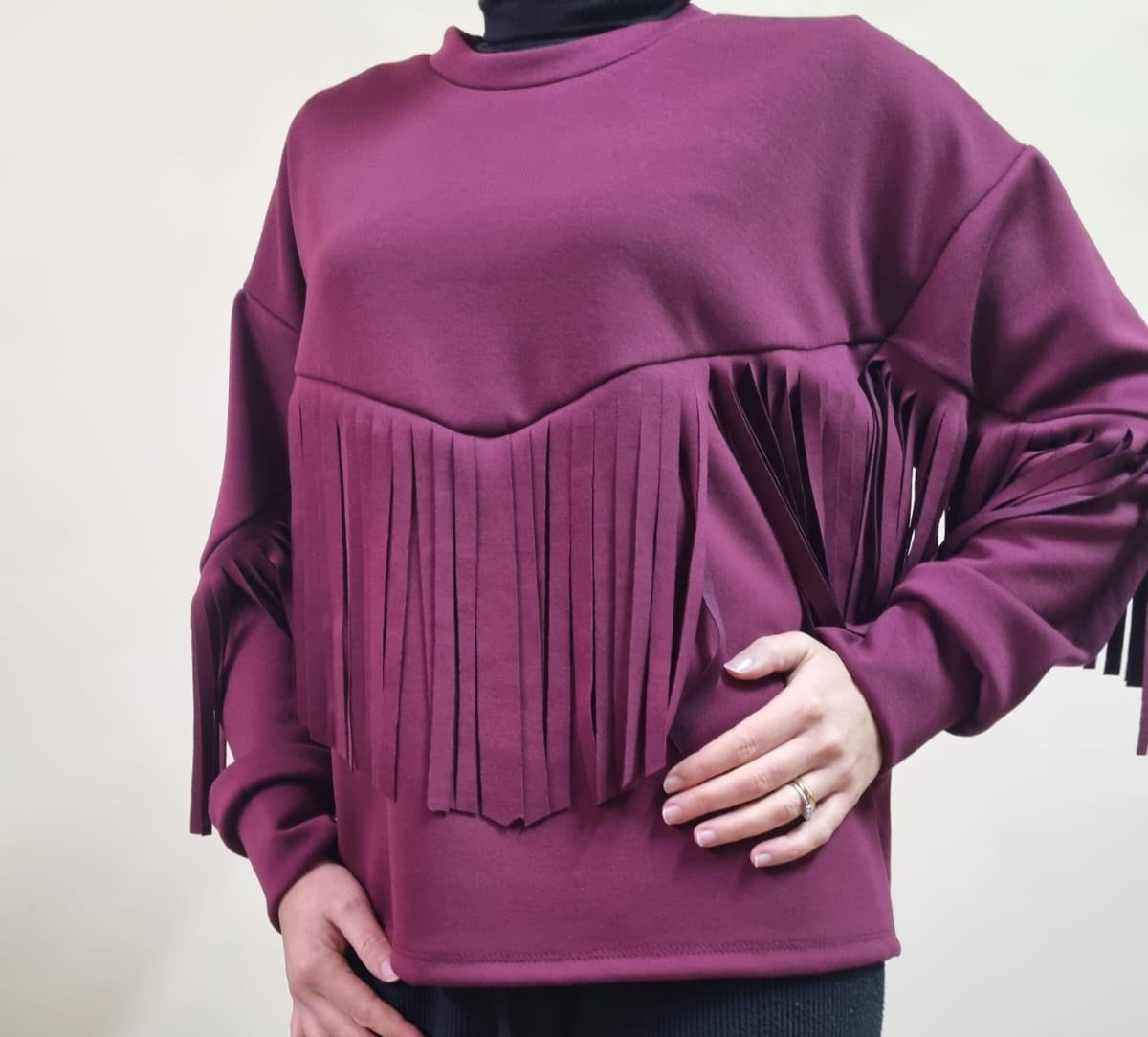 Maglia con frange