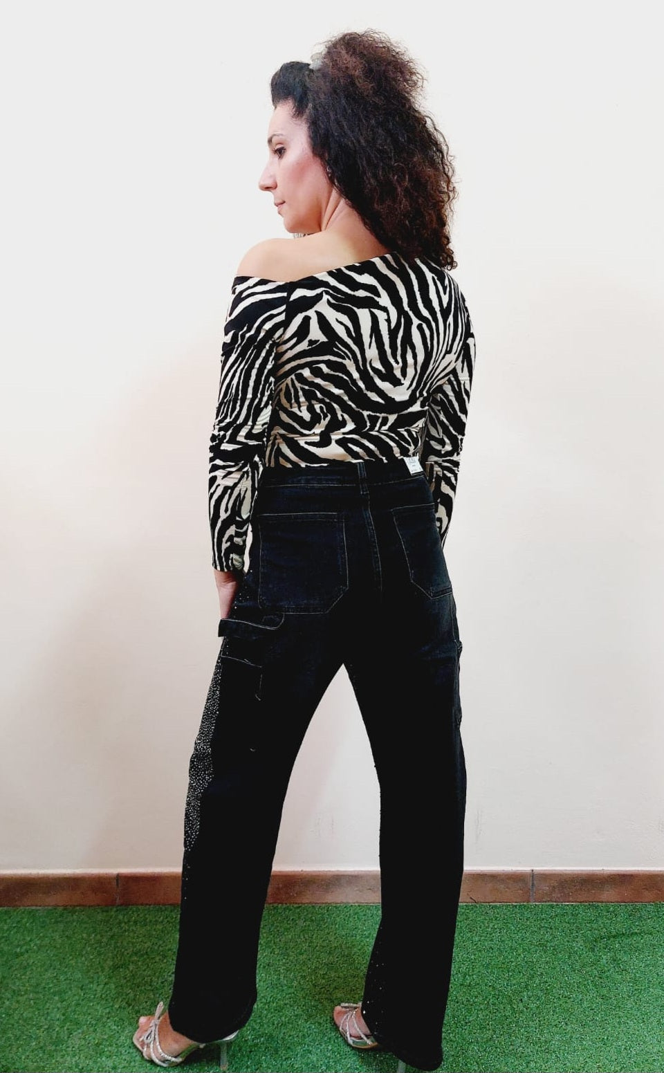 BALLOON JEANS STRASS