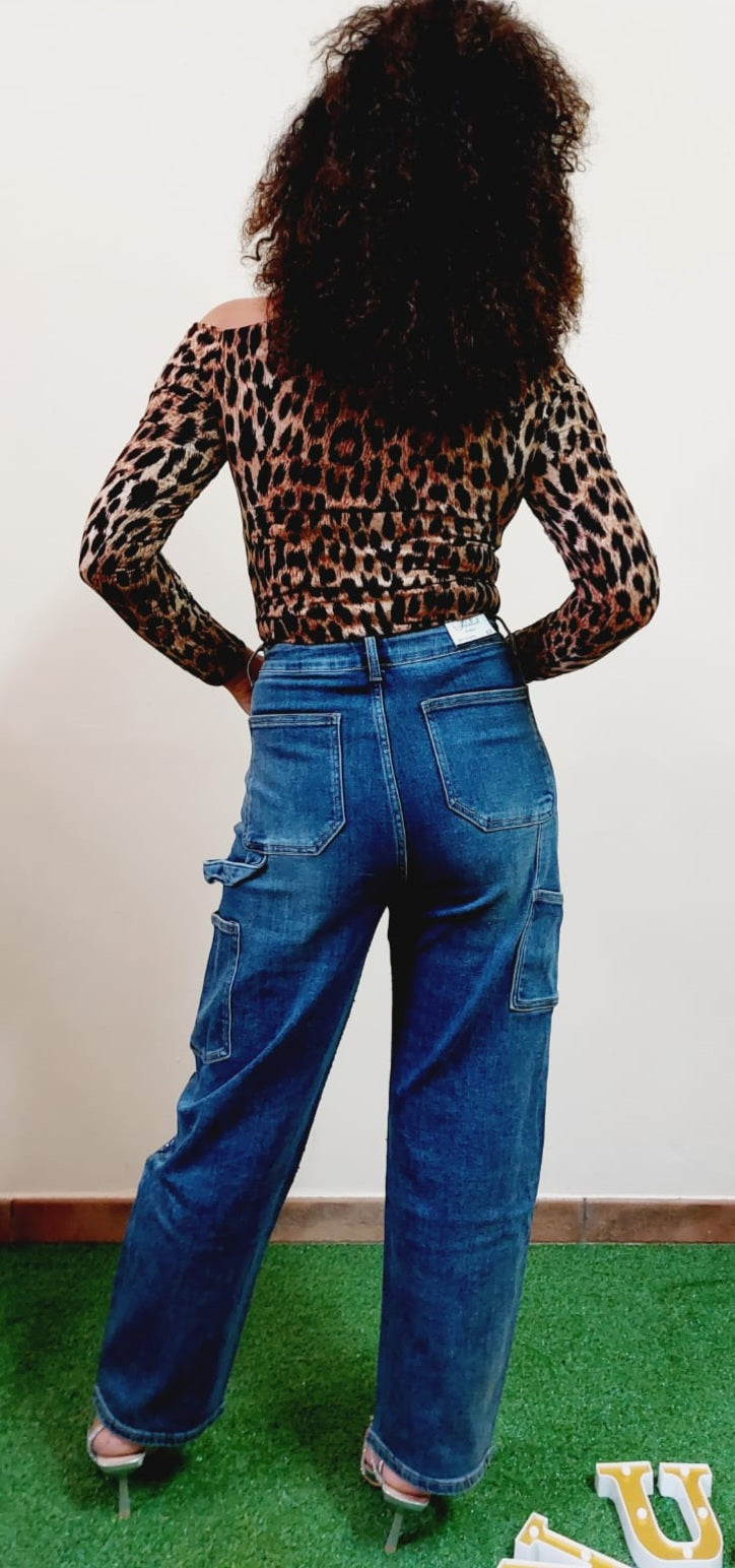 BALLOON JEANS STRASS